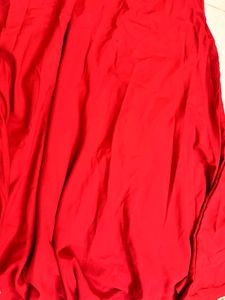 Vibrant Red Spaghetti Strap Dress