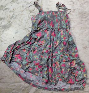 Floral Print Tiered Summer Dress