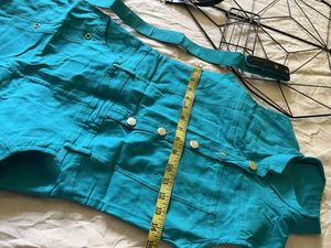 Collar Denim One Piece 🎧💙