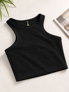 Sleek Black Racerback Tank Top