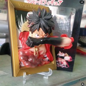 3D action figure Luffy photo frame