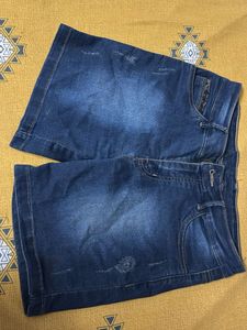 Blue Denim Shorts