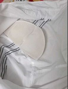 Classic White Shirt with Black Stripes
