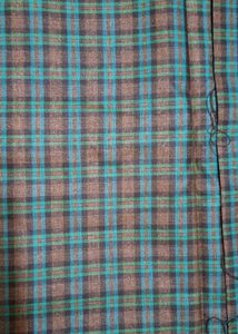 Checkered Cotton Fabric Material 2.5 Mtr