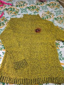 Cozy Yellow Turtleneck Sweater