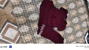 Cute Maroon Dress