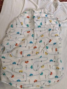 Cute Car Print Long Sleeve Shirt