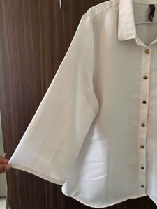 Classic White Collared Shirt