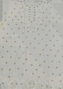 Off White Cream Shade Unstitched Suit