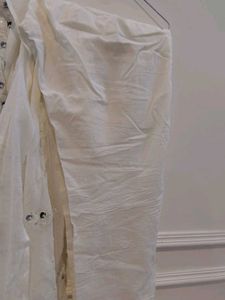 Elegant White Kurta Set with Embellishments