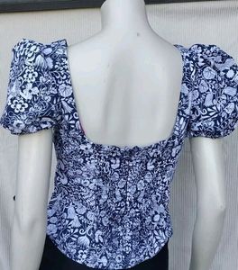 Chic Puff Sleeve Floral Top