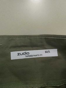 Olive Belted Trousers