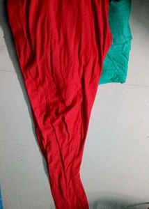 Women leggings Red ♥️ and Sea green