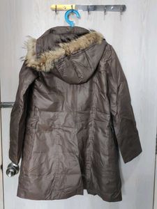 Women's Brown Winter Parka Jacket