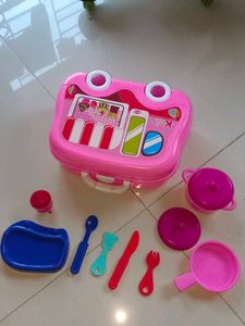 Kids Pink Toy Cookware Set