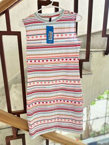 Completely New Striped Sleeveless Dres