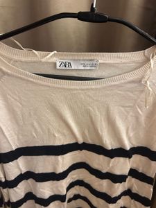 Zara Striped Long Sleeve Top