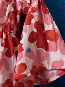 Floral Red Summer Dress