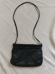 Chic Black Leather Crossbody Bag