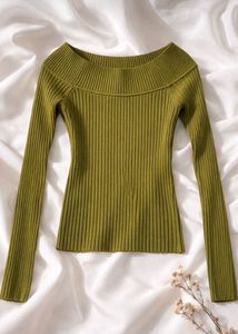 Olive Green Ribbed Knit sweater 🦋