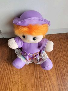 Cute Purple Doll with Orange Hair