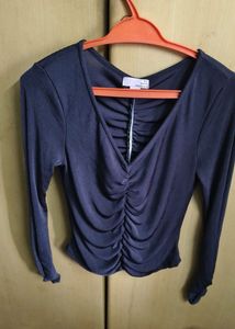 Chic Ruched Long Sleeve Top