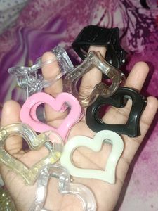 Cute Heart Claw Clips Pack