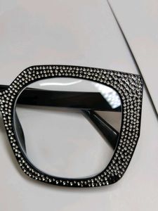 Sparkling Rhinestone Cat-Eye Glasses