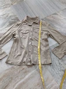 Casual Long Sleeve Button-Up Top