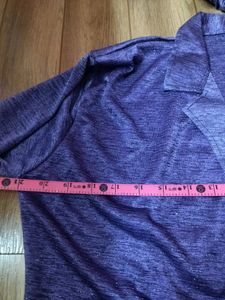 Vintage Purple Button-Down Abaya