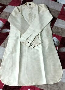 CREAM 3 PIECE KURTA SET