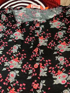 Kurta With Pure Cotton Black Patiala Pant