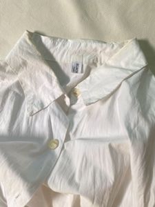 Classic White Button-Down Shirt(Bust-33-37)
