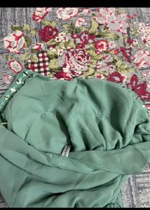 mermaid kurta set with mirror work