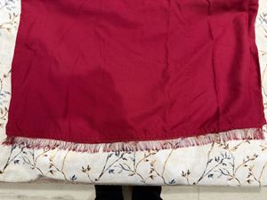 maroon kurta.