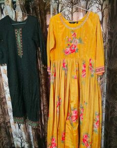 Beautiful anarkali Set  with black kurta fr