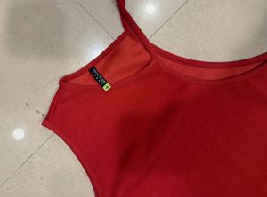 Red One Shoulder Mini Dress