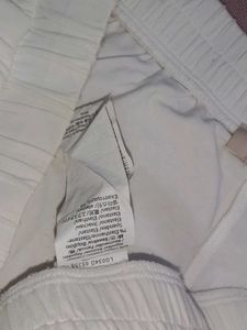 Elegant White High-Low Skirt