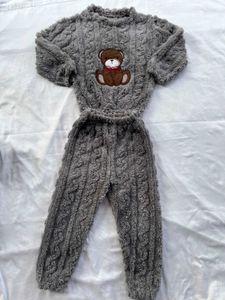 Cozy Teddy Bear Fluffy Pajama Set