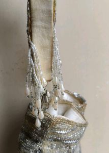 Silver sequins Potli Bag