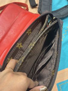 Stylish Brown Monogram Crossbody Bag