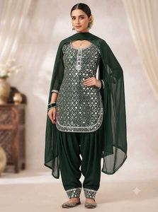 Embroidered Kurta with Patiala Pants