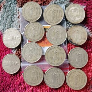 Rare 5 Rupee Coins - Set of 14