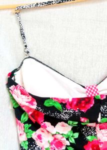 Floral Print Ruched Camisole Top