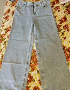 ✨ Charcoal Wide-Leg Jeans  ✨
