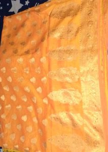 Beautiful Orange Saree