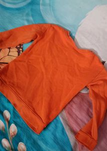 Boys Orange "Dirt Crew" Sweatshirt