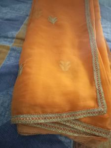 Light Wright Saree With Embroidery