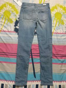 Classic Light Wash Denim Jeans