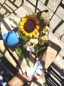 Pinterest Crochet flower bouquet